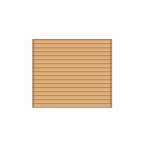 Solid Voorwand ‘s7734’ Hout 270x255cm
